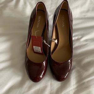 Merlot (wine) Merona patent pumps (heels)